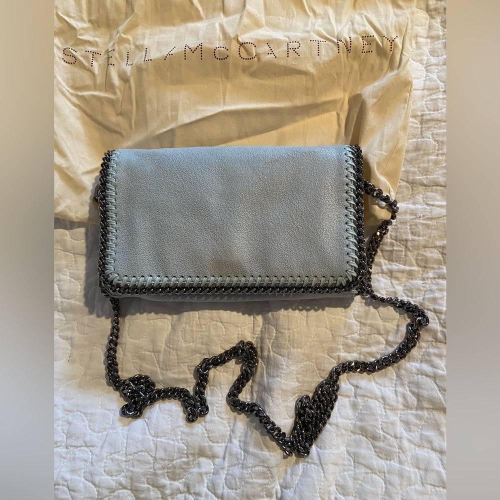 ✨Host Pick ✨CTELLA MCCARTNEY Shaggy Deer Falabella Crossbody Bag Duck Blue